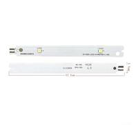 Barra de luz de repuesto para refrigerador Siemens BSH8001029849 con marco de metal y distribución de luz consistente