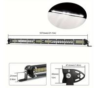 Barra de Luz LED AnautosL de 20" - Combinación de Punto y Inundación para Off-Road, Lámpara Antiniebla de Conducción, Luz de Trabajo para Camiones, ATVs, UTVs, SUVs - Ajuste, 12-24V