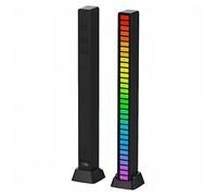 Barra de luz LED, barra de luz RGB activada por sonido, barras de luces LED RGB con sincronización de música, efectos visuales coloridos, luces que se sincronizan con música para el hogar, fiesta, bar