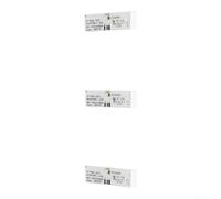 Barra de luz LED blanca para refrigerador de 54,5 x 18,5 mm, 3 unidades | Se adapta a Siemens para Bosch, 54,5 mm de longitud, brillante para luz blanca, valor de paquete de 3, fácil de reemplazar