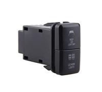 Barra de luz LED Doble automática para Coche de 12 V, botón de Interruptor de Encendido y Apagado Azul/Verde para Toyota Prado Hilux Landcruiser