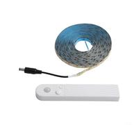 Barra de luz LED inteligente con sensor de movimiento humano para caja de batería y gabinete, inducción automática para iluminación inferior de cama (luz cálida5M)