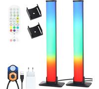 Barra de luz LED inteligente, lámpara RGB para juegos con sensor de movimiento PIR, 3 modos, Smart Luces LED con detector de movimiento, lámpara ambiental regulable para PC, TV, decoración navideña