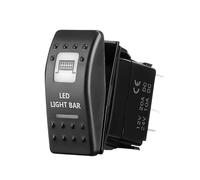 (Barra de luz LED) Interruptor basculante marino, impermeable, para coche, barco, 5 pines, interruptor de encendido