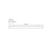 Barra de luz LED POWER BATTEN de OSRAM, 3000 K, 120 cm, 2 luces. True