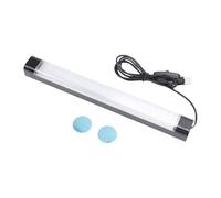 Barra de Luz Negra Magnética Compacta, Iluminador LED Enchufable de 380 a 400nm para Obras de Arte, Fiestas, Carteles, Pintura Corporal, 28,2x3,3x3,5 Cm