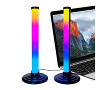Barra De Luz RGB Inteligente - Lámpara Ambiental LED De Sincronización De Música, Panel Decorativo Que Cambia De Color Con Control De Voz | Dispositivo De Iluminación Dinámica Para Cine En Casa, Escri