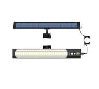 Barra de luz Solar LED 316/158 for exteriores, Sensor movimiento 7 modos, lámpara 1/2 cabezal separada con cable 3 metros, luces pared calle, patio garaje(1Head)