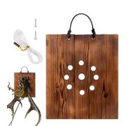 Barra de madera para pósteres, rejilla de pared, tablero de montaje en pared, tablero de notas de madera, rejilla multifuncional, colgador de pósteres, riel de abrazadera de pintura, pintura para