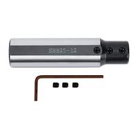 Barra de mandrinado de carburo SHB25-12, portaherramientas de torneado para orificios internos de pequeño diámetro con diámetro de sujeción de 12 mm, barra de mandrinado de acero