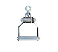 Barra de mango de polea alta para entrenamiento de fuerza Lat, accesorio de agarre único de acero de calibre 45, accesorio de fitness de peso de 1,6 kg para equipo de gimnasio en casa
