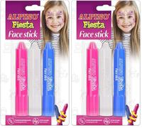 Barra de maquillaje alpino fiesta face stick princesas blister de 3 unidades colores surtidos (Paquete de 2)