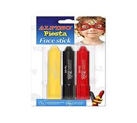 Barra de maquillaje alpino fiesta face stick super heroes blister de 3 unidades colores surtidos