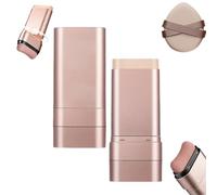 Barra De Maquillaje Y Corrector Luminoso De Doble Punta - Base De Maquillaje 2 En 1 Con Brocha, Cobertura Total Para Contorno E Hidratación, Todo Tipo De Piel(2pcs-Natura)