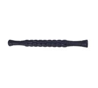 Barra de Masaje Muscular Negra de Goma Sistema de Rodillo y Bolas | Mango Ergonómico Tipo Bicicleta, para Fisioterapia y Puntos Gatillo, y Liberación