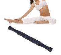 Barra de Masaje Rodillo Muscular para Fisioterapia y Recuperación | Control Preciso de Presión, Mangos Ergonómicos y Sistema de Rodillo, Negro, Goma, para Corredores
