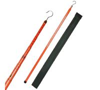 Barra de medición telescópica no conductora de 800 cm, regla de altura aislada con gancho para medición de distancia de energía eléctrica, ideal para una evaluación segura de la altura