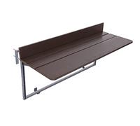 Barra de mesa de balcón para barandilla, mesa colgante para exteriores, altura ajustable, pequeño escritorio plegable para patio, ahorro de espacio, barra de balcón plegable para jardín (60-37)