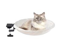 Barra de mesa para gatitos - Muebles ergonómicos elevados para descansar, fijación de abrazadera ajustable, rango de 360 grados con lavable a máquina | Forro polar sintético para mesas de juego y