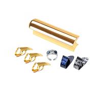 Barra de metal de alta calidad para guitarra, diseño ergonómico para guitarras acústicas eléctricas, compactas, tobogán de guitarra para instrumentos de cuerda