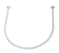 Barra De Metal Para Cortina De Probador Tienda Ropa Probador Barra Cortina Estante En Forma De U Para Vestuario Tienda Ropa, Boutique, Tienda Vestidos Novia. (Color : White, Tamaño : 80x80cm)