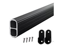 Barra de metal resistente para colgar en la pared, impermeable, para colgar en la pared, ideal para decoración de armario y decoración del hogar, soporte resistente