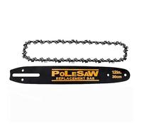 Barra de motosierra DWZCSB12 de 12 pulgadas y combo de cadena DWO1DT612, combo de cadenas de sierra para motosierra DEWALT DCCS620, DCCS620P1, DCCS620B (1 cadena + 1 barra)