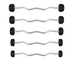 Barra de musculación de goma curvada HMS GSL-50 134x106x19,5 cm/28 mm Unisex