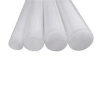 Barra De Nailon 2/4/10 Uds varilla de nailon blanco plástico redondo resistente sólido 6mm-30mm longitud de procesamiento 500mm(8mm 10Pcs)