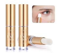 Barra de ojos con cafeína,2 barras de crema para ojos brillantes para círculos oscuros y ojos hinchados y arrugas,bálsamo tensor,antienvejecimiento,levanta la línea de los ojos,bálsamo hidratante para