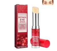 Barra de ojos de retinol con colágeno y ácido hialurónico, stick de ojos de retinol para círculos oscuros y ojeras, crema de ojos de retinol antienvejecimiento reduce arrugas, crema para ojos