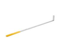 Barra de Orientación del Estante de Acero Inoxidable Plata | Herramienta Ligera para Supermercados, Apoyo en Visual Merchandising, Curva Ergonómica y Alcance Trasero