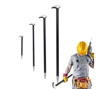 Barra de palanca de acero al carbono | 4 piezas extractor de clavos | Herramienta de barra de desmontaje de doble extremo, palanca de palanca resistente para construcción, demolición, reparación de
