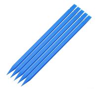 Barra de palanca de plástico, herramientas de reparación de teléfono, kit de apertura de pantalla, paquete de 5 Spudger de doble cabeza para iPhone, iPad, para desmontaje de tabletas Samsung (azul)