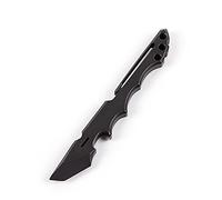 Barra de palanca de titanio EDC multiherramienta con abridor de botellas y función de clip (negro)