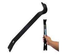 Barra de palanca endurecida por inducción de 380 mm, construcción de acero duradero con cabezal de alto apalancamiento para hacer palanca, tirar y raspar en espacios reducidos