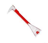 Barra de palanca para quitar uñas con extremos de tierra y diseño de doble garra para un tirón eficiente de uñas y daños mínimos en varios materiales (205 mm)