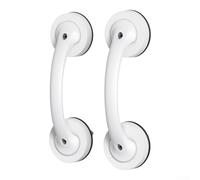 Barra de para agarre para Baño con Ventosa 2 Unidades Asa de Seguridad Antideslizante para Ducha y para Puerta de para cristal para soporte Auxiliar Sin Taladro 20.5x6.5cm(white)