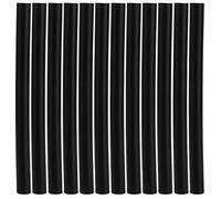 Barra de Pegamento Caliente, 12 Piezas Extensiones de Cabello Barras de Pegamento de Queratina Adhesivo Profesional para el Cabello Barras de Pegamento de Queratina Pistola de Queratina(Negro)