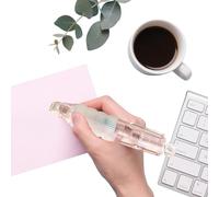 Barra de pegamento para hacer tarjetas, formato de bolsillo, fácil de usar, borrable, con función de impresión, para estudiantes, principiantes, adultos, tarjetas de felicitación, manualidades