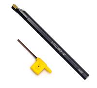 Barra de perforación indexable 1/2 vástago, OSCARBIDE 1/2 pulgadas x 7 pulgadas longitud total mano derecha Sclcr barra de taladro con inserto de carburo CCMT09T304 (CCMT32.5), 1 pieza