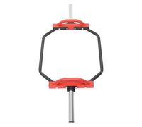 Barra de pesas hexagonal, barra olímpica hexagonal con collares de clip de resorte, diseño desmontable, grosor del tubo de 2 mm, capacidad de elevación en el interior de 150 kg, para sentadillas, peso