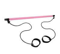 Barra de pilates - Tubo de acero EVA espuma látex cuerda | Banda de resistencia | Equipo de pilates para entrenamiento en casa, fitness, ejercicio, estiramiento, entrenamiento de fuerza, yoga, físico