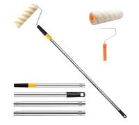 Barra de pintor - Barra telescópica extensible, extensión para portátil, herramienta de longitud ajustable, potenciador de caudal, módulo con mango y