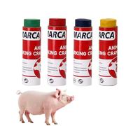 Barra De Pintura Para Animales, 10,5 X 2,6 Cm, 4 Piezas De Crayones Para Marcar Ganado Altamente Visibles, Rotuladores De Identificación De Ganado, Ecológicos Con Tapa Para Clasificación De Granjas, C