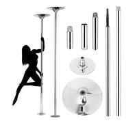 Barra de Pole Dance, Barra de Baile para Ejercicio y Fitness, Ideal para Principiantes y Profesionales, Ajustable 2.23-2.74 m para Hogar, Estudio, Club y Gimnasio