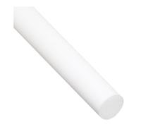 Barra de politetrafluoroetileno, varillas de plástico PTFE blancas de 5mm a 100mm de diámetro, varillas redondas sólidas de plástico PTFE DIY 1 ud.(500MM*30MM)