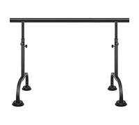 Barra de práctica baile Poste móvil profesional Prensatelas habilidades básicas en la habitación ballet estudio casa, elevación portátil for pilates elásticos independientes y ajustables(Black)