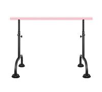 Barra de práctica baile Poste móvil profesional Prensatelas habilidades básicas en la habitación ballet estudio casa, elevación portátil for pilates elásticos independientes y ajustables(Pink)