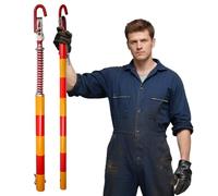 Barra de Remolque de Alta Resistencia con amortiguación bidireccional para recuperación de vehículos, Asistencia en Caso de avería, Accesorio para grúa, Duradera, fiable, Ideal para Camiones